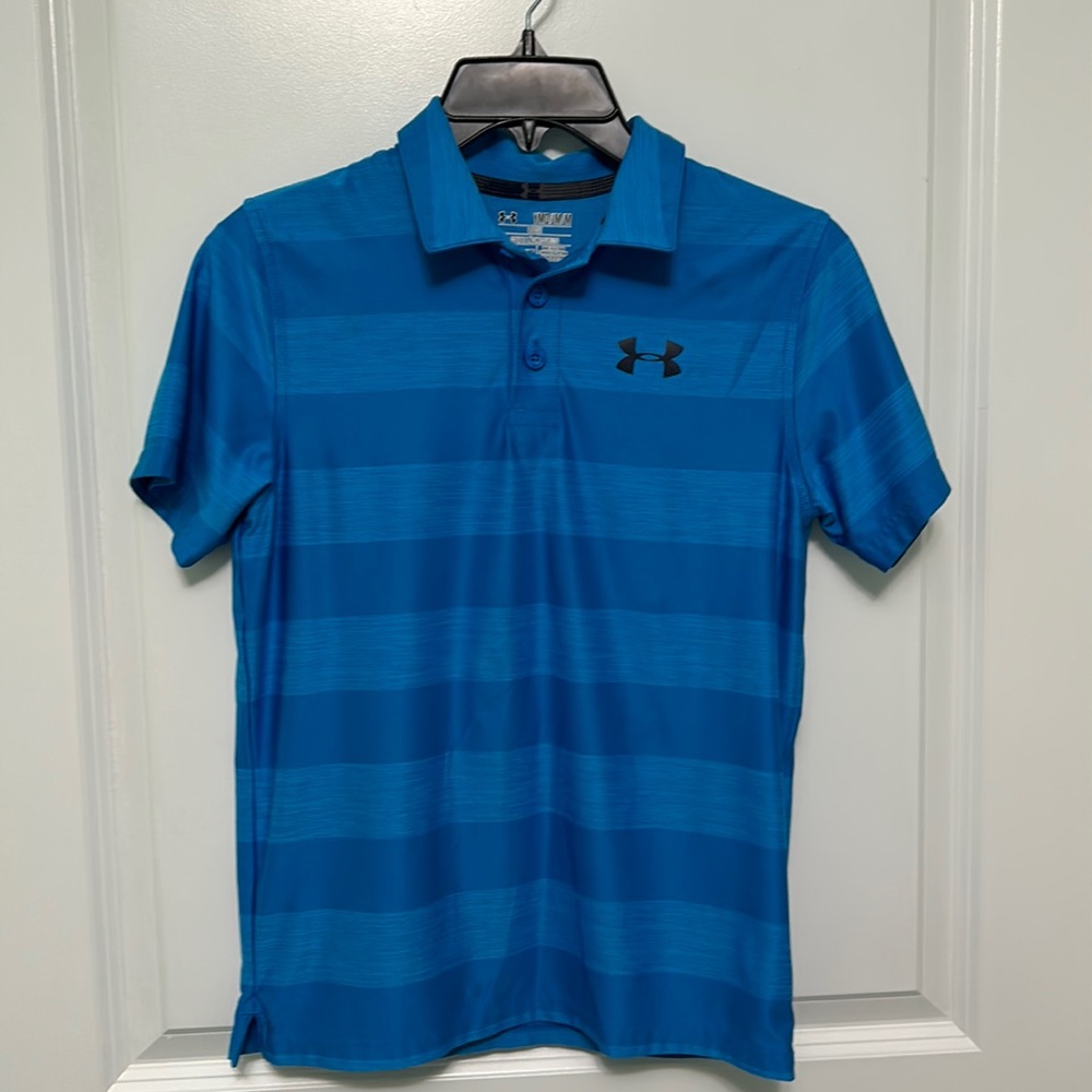 Blue Collared Under Armor Shirt